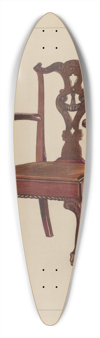 Rolland Livingstone - Armchair 39.3 inch art pintail longboard deck