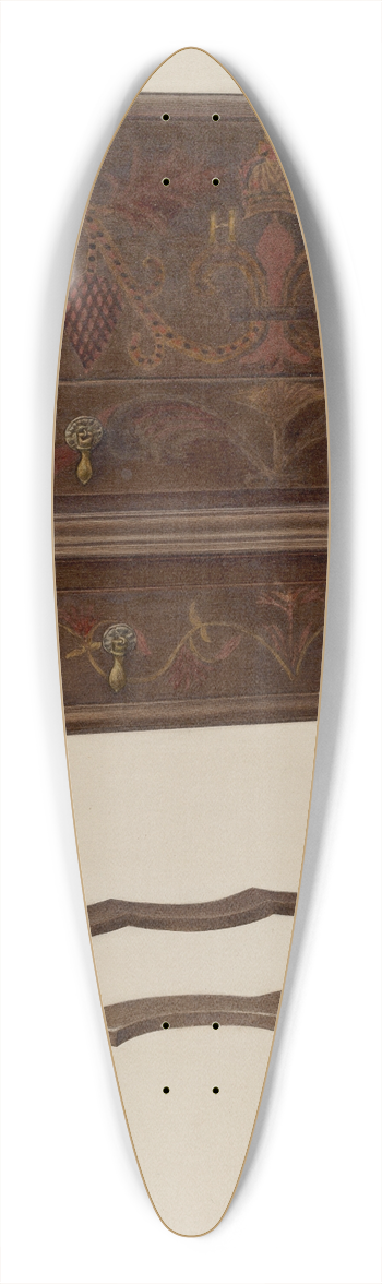 Rolland Livingstone - Chest 39.3 inch art pintail longboard deck