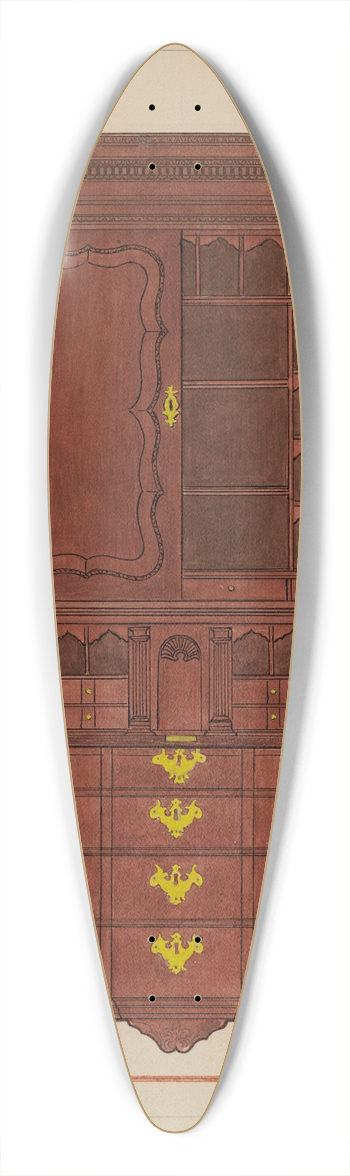 Rolland Livingstone - Secretary 39.3 inch art pintail longboard deck