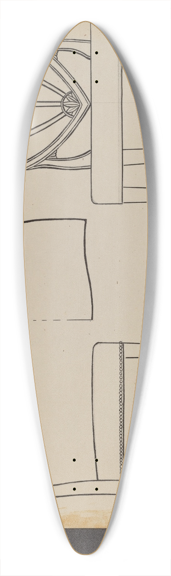 Rolland Livingstone - Side Chair 39.3 inch art pintail longboard deck