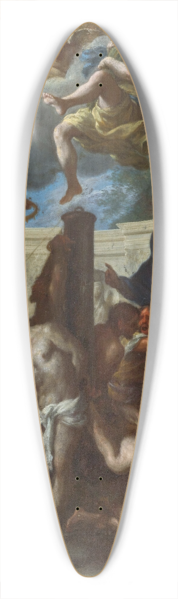 Roman School - The Flagellation Of Christ 39.3 inch art pintail longboard deck