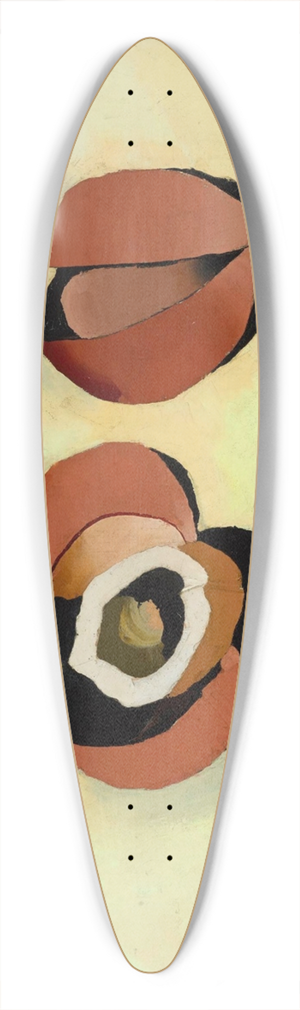 Romuald Kamil Witkowski - Coconuts 39.3 inch art pintail longboard deck