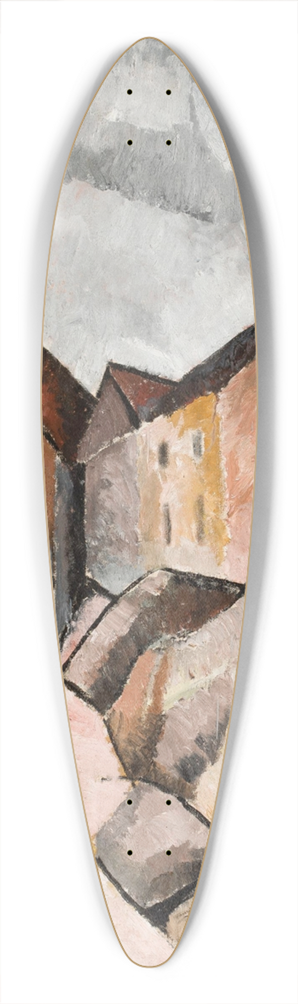 Romuald Kamil Witkowski - Landscape 39.3 inch art pintail longboard deck