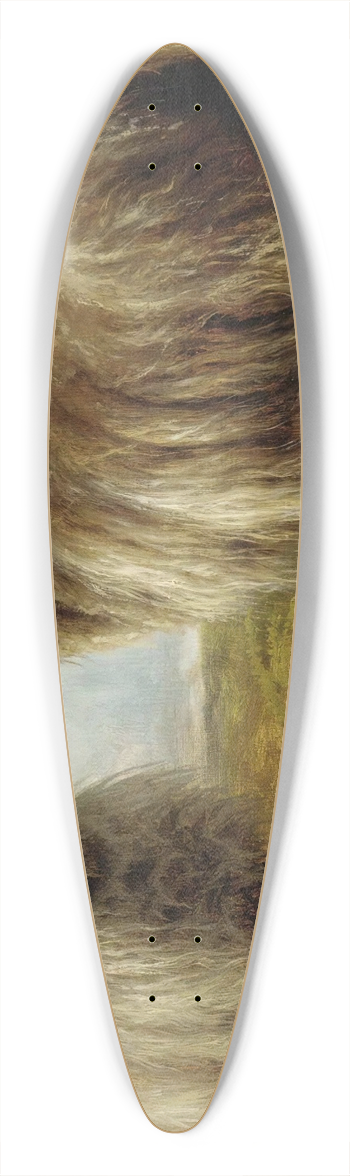 Rosa Bonheur - Two Rams In A Landscape 39.3 inch art pintail longboard deck
