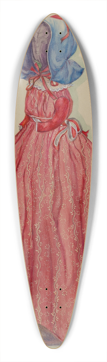 Rosa Burger - Doorstop Doll 39.3 inch art pintail longboard deck