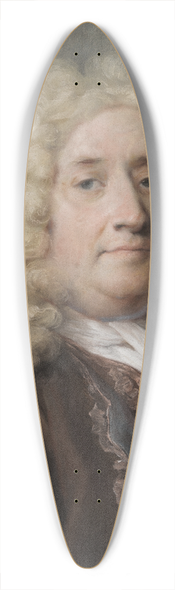 Rosalba Carriera - Portrait of a nobleman. 39.3 inch art pintail longboard deck