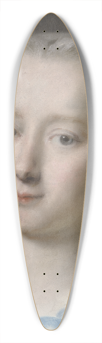 Rosalba Carriera - Young Woman with Flowers in her Hair 39.3 inch art pintail longboard deck
