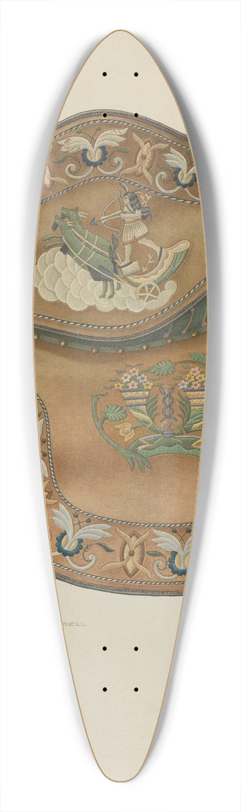 Rose Campbell-Gerke - Saddle 39.3 inch art pintail longboard deck