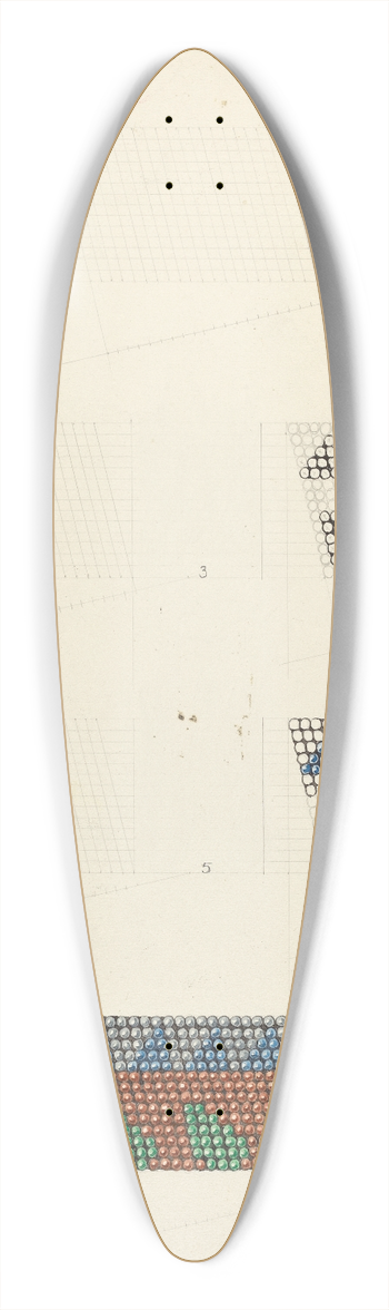 Roy Caswell - Technique Demonstration 39.3 inch art pintail longboard deck