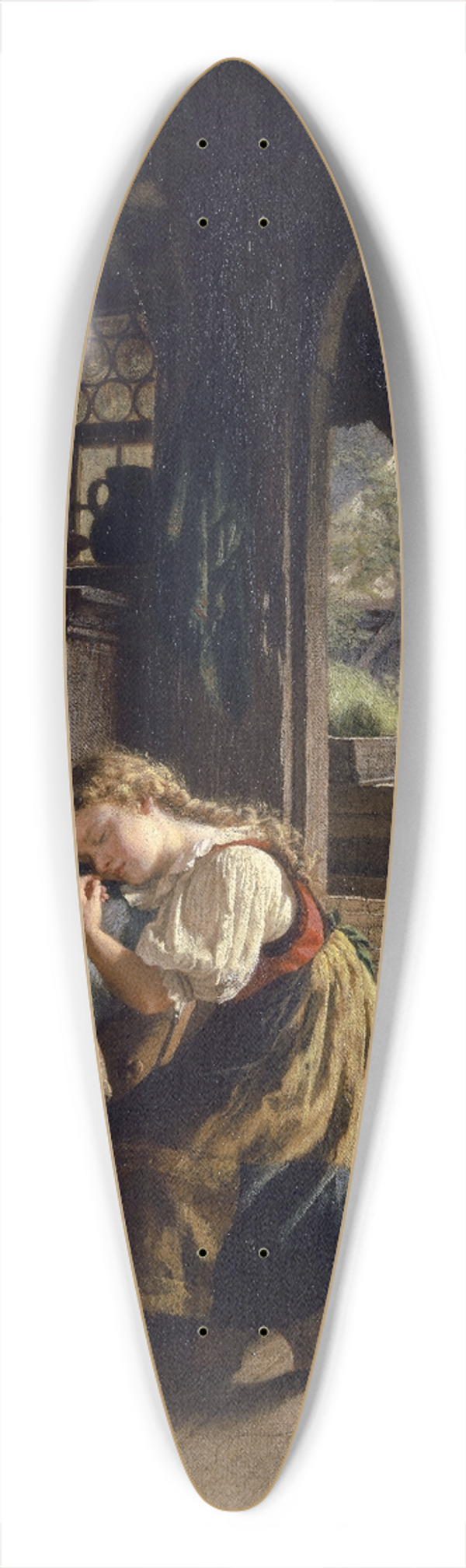 Rudolf Epp - Interior With Sleeping Siblings 39.3 inch art pintail longboard deck
