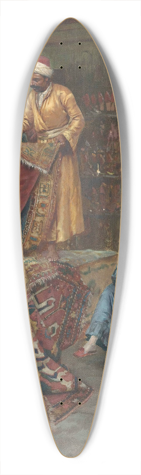 Rudolf Ernst - The Carpet Seller 39.3 inch art pintail longboard deck