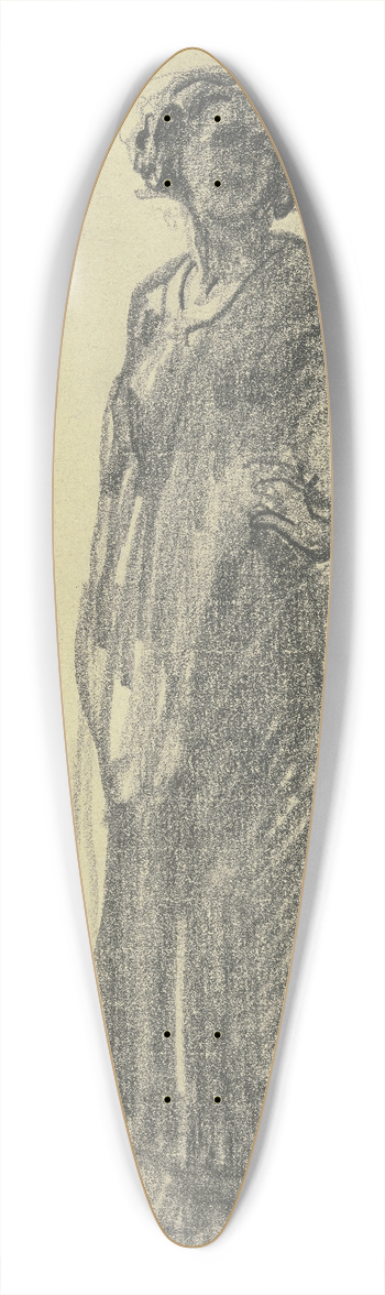 Rudolf Gudden - Young Spanish woman 39.3 inch art pintail longboard deck