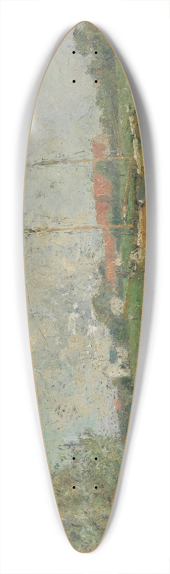 Rudolf Hckner - Wedeler Au 39.3 inch art pintail longboard deck