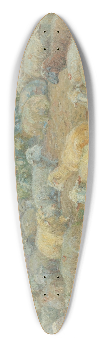 Rudolf Konopa - Flock of Sheep 39.3 inch art pintail longboard deck
