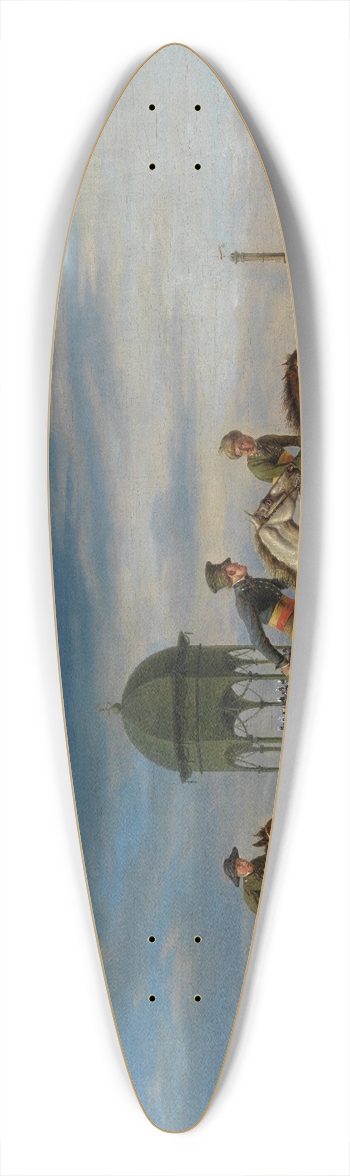 Rudolf Kuntz - Ein Pferderennen 39.3 inch art pintail longboard deck
