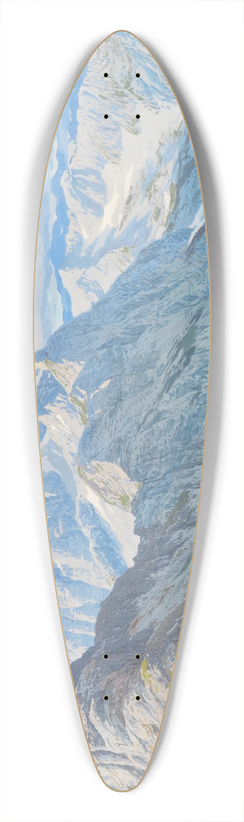 Rudolf Reschreiter - Blick auf den Hochvogel 39.3 inch art pintail longboard deck