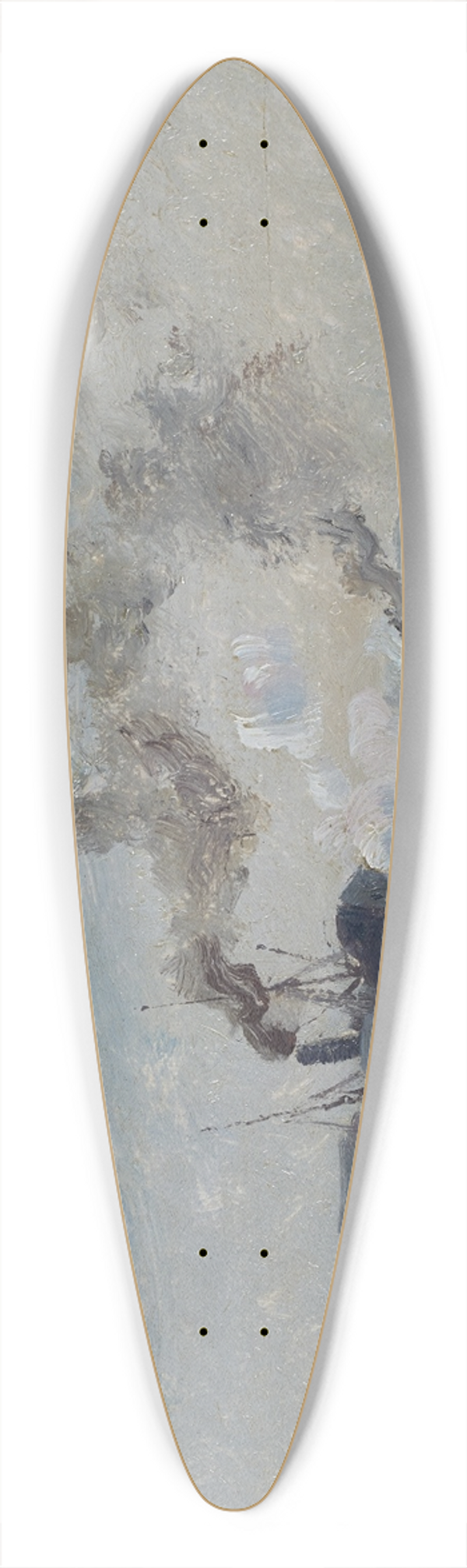 Rudolf Ribarz - Schiffe im Hafen 39.3 inch art pintail longboard deck
