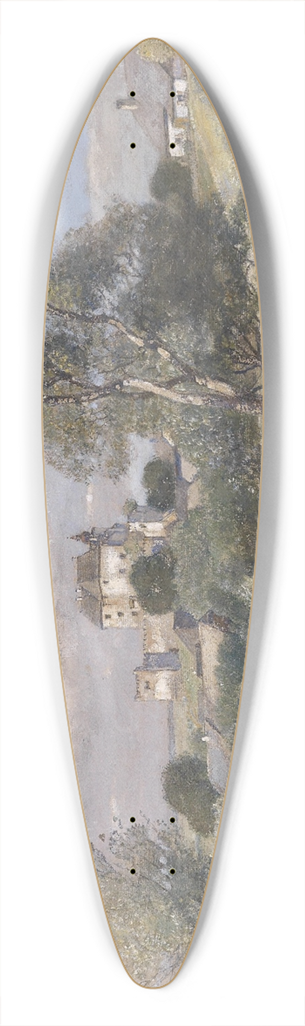 Rudolf Ribarz - Schlo Albrechtsberg 39.3 inch art pintail longboard deck
