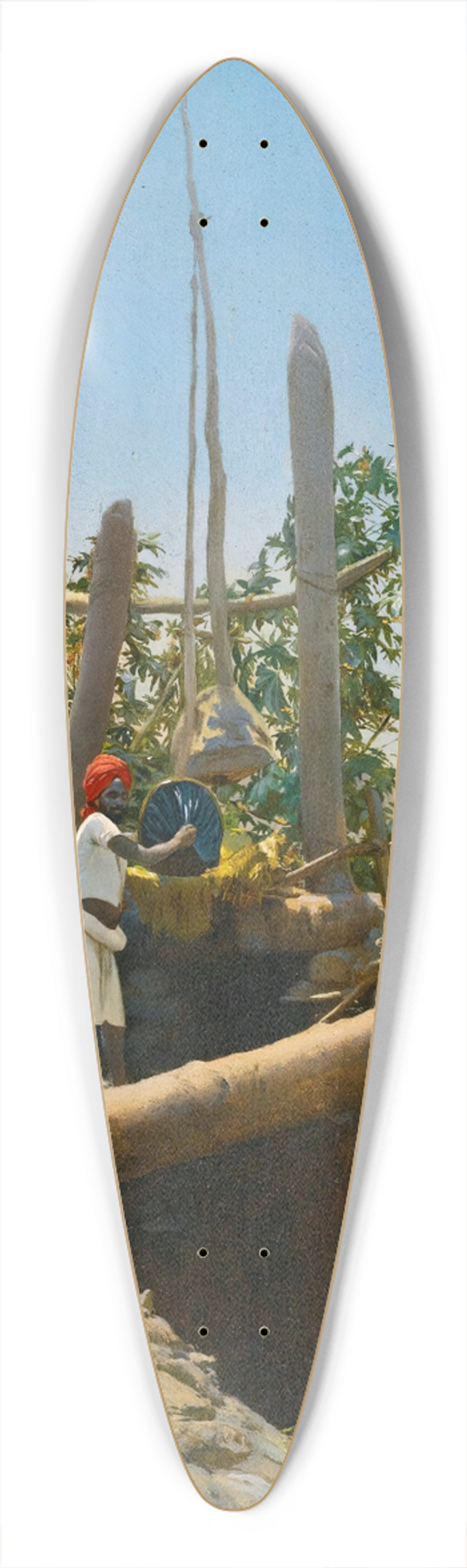 Rudolf Swoboda - In Nubia 39.3 inch art pintail longboard deck