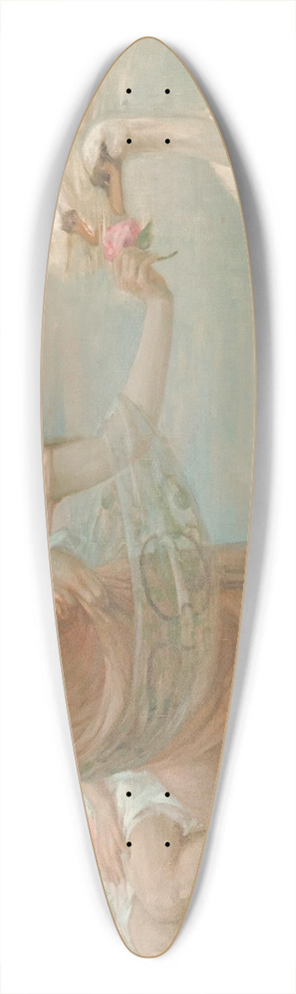 Rupert Bunny - A summer morning 39.3 inch art pintail longboard deck