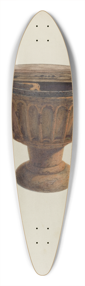 Ruth Buker - Baptismal Font 39.3 inch art pintail longboard deck