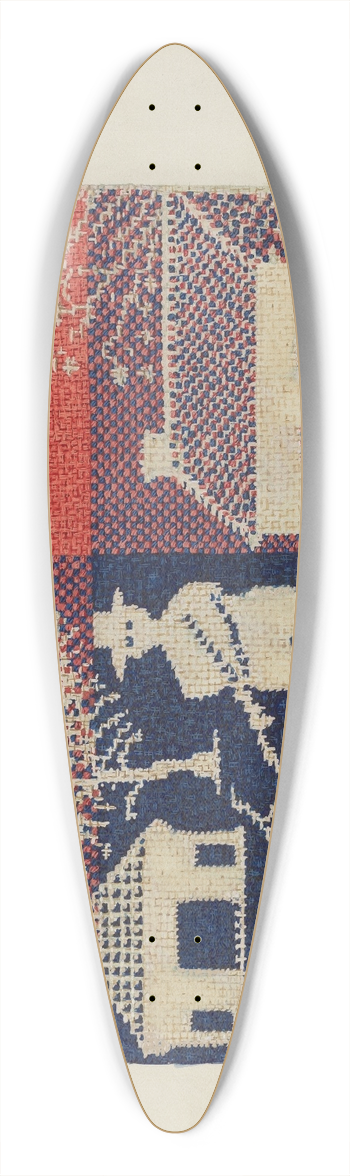 Ruth M. Barnes - Coverlet Detail 39.3 inch art pintail longboard deck