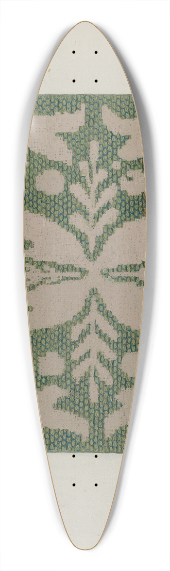 Ruth M. Barnes - Coverlet (Wool) 39.3 inch art pintail longboard deck