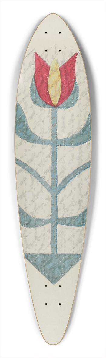 Ruth M. Barnes - Quilt 39.3 inch art pintail longboard deck