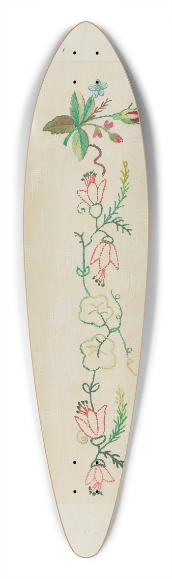 Ruth M. Barnes - Sampler 39.3 inch art pintail longboard deck