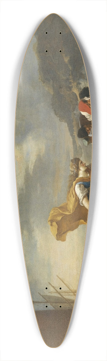 Salvator Rosa - Hero And Leander 39.3 inch art pintail longboard deck