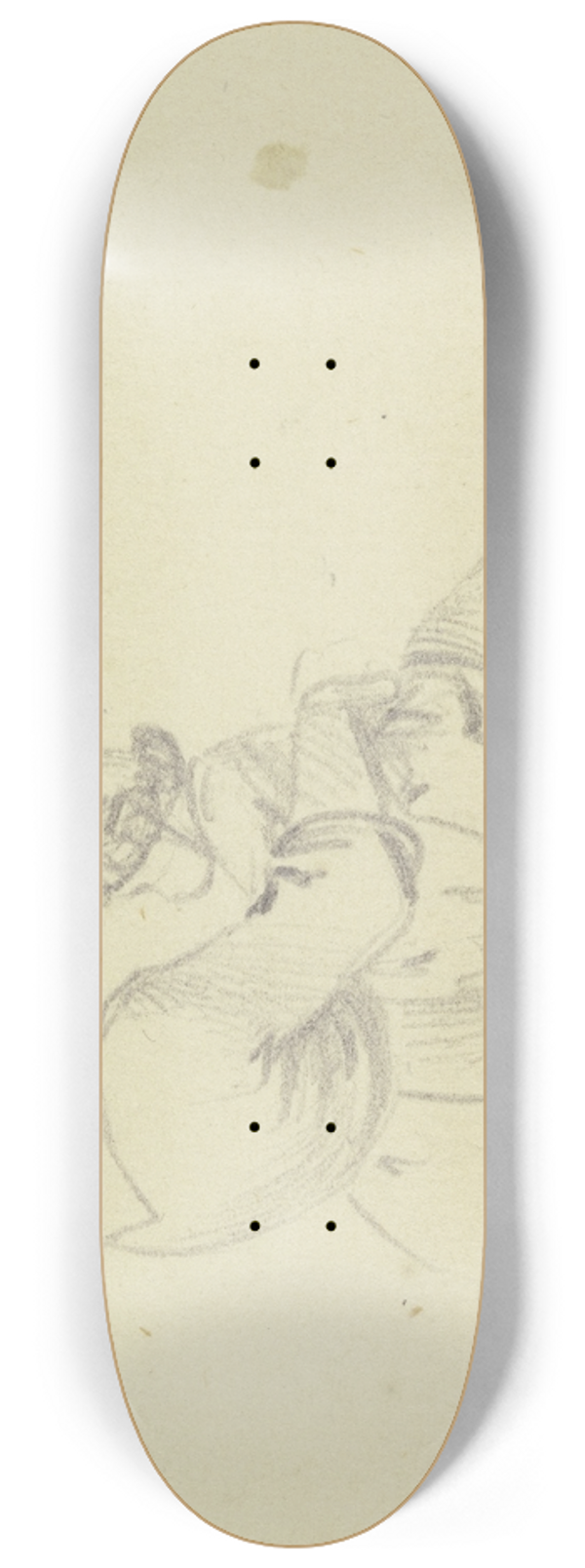 Daniel Nikolaus Chodowiecki - Am Boden sitzendes Mdchen mit einem Kind auf dem Scho. 8.25 inch art skate deck