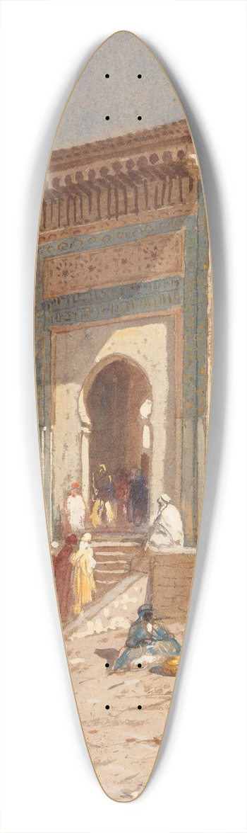 Samuel Colman - Entranceway to Sion Halomi 39.3 inch art pintail longboard deck