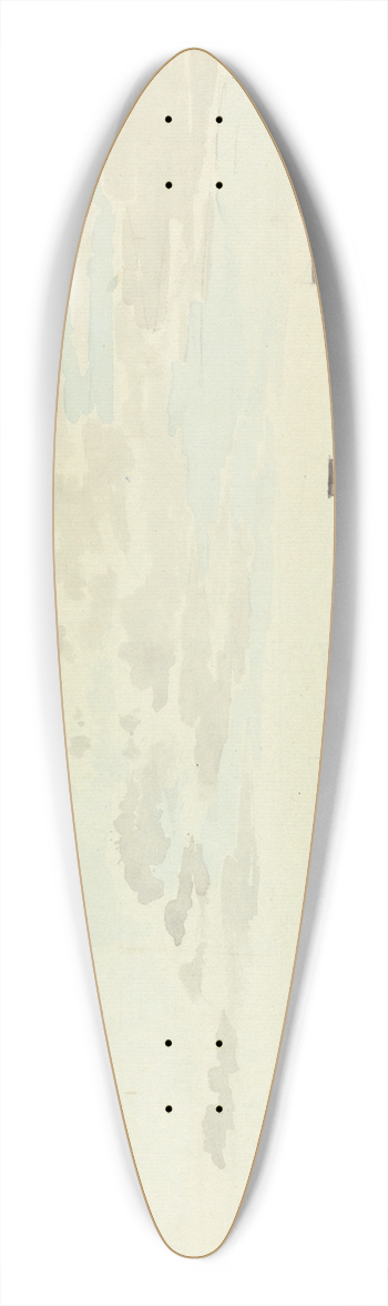 Samuel Davis - Ruined Fort on a River 39.3 inch art pintail longboard deck