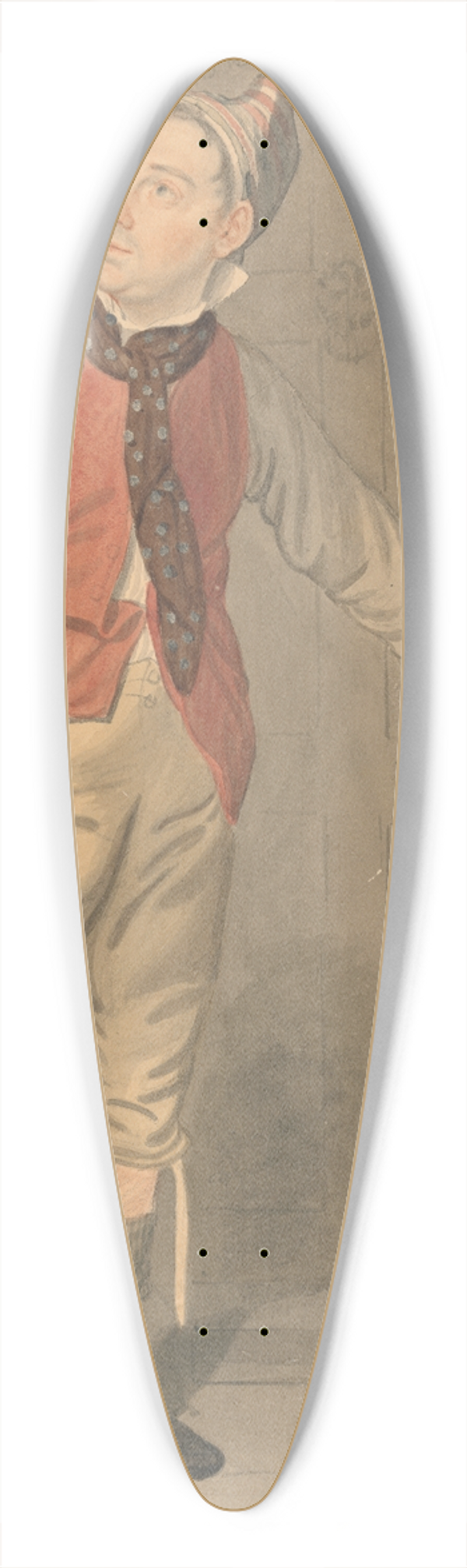Samuel de Wilde - An Actor 39.3 inch art pintail longboard deck
