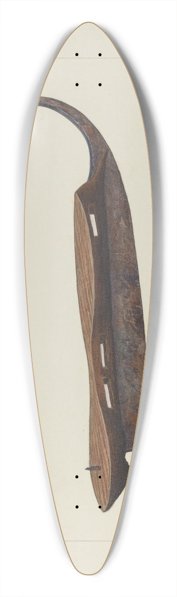 Samuel Fineman - Ice Skate 39.3 inch art pintail longboard deck