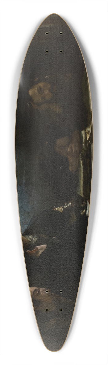 Samuel Hirszenberg - School of Talmudists 39.3 inch art pintail longboard deck