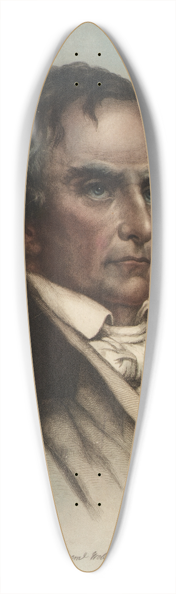 Samuel Hollyer - Daniel Webster 39.3 inch art pintail longboard deck