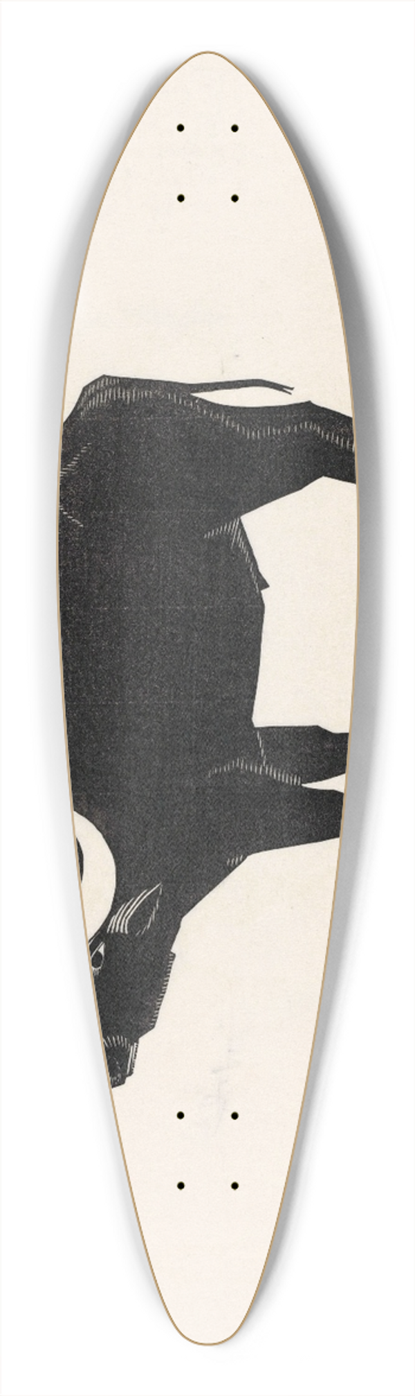 Samuel Jessurun de Mesquita - Buffel 39.3 inch art pintail longboard deck