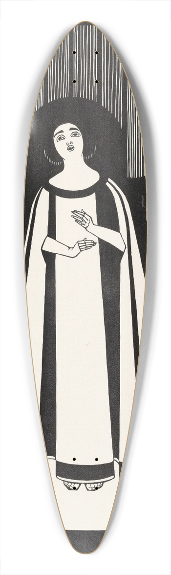 Samuel Jessurun de Mesquita - De muziek 39.3 inch art pintail longboard deck