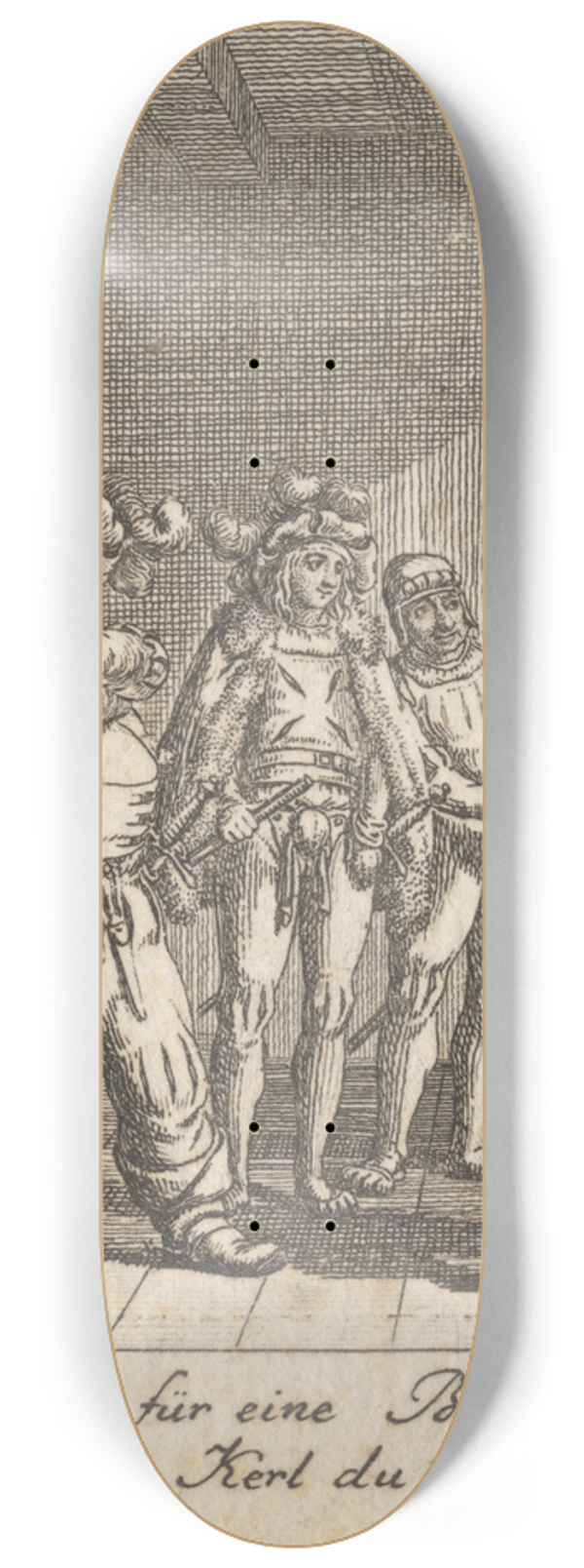 Daniel Nikolaus Chodowiecki - Henry IV, Part I, Act III, Scene III 8.25 inch art skate deck