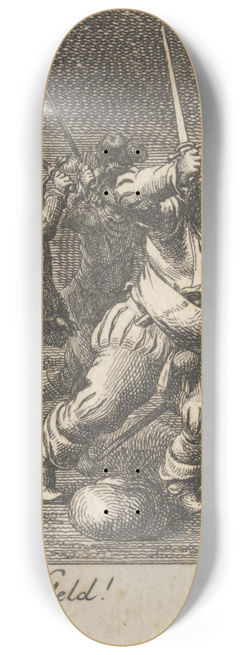 Daniel Nikolaus Chodowiecki - Henry IV, Part I, Act II, Scene II 8.25 inch art skate deck