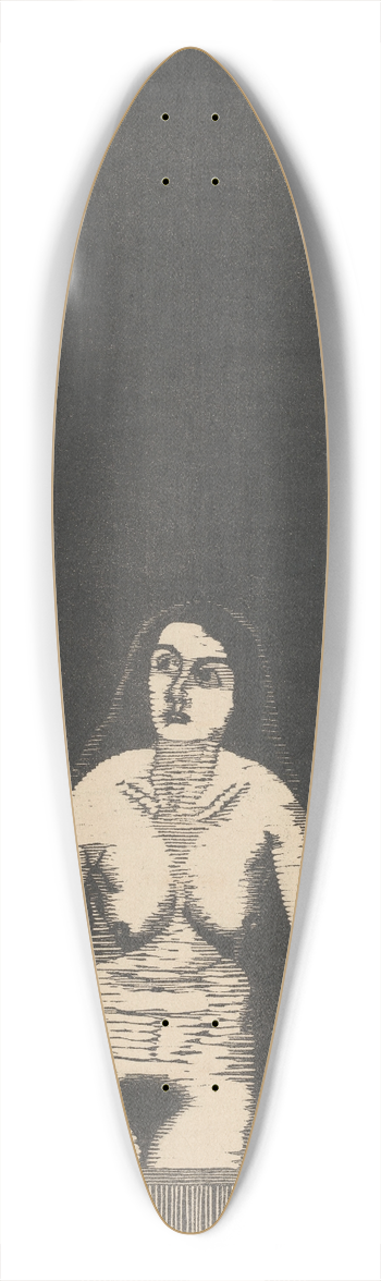 Samuel Jessurun de Mesquita - Vrouwelijk naakt bij venster 39.3 inch art pintail longboard deck