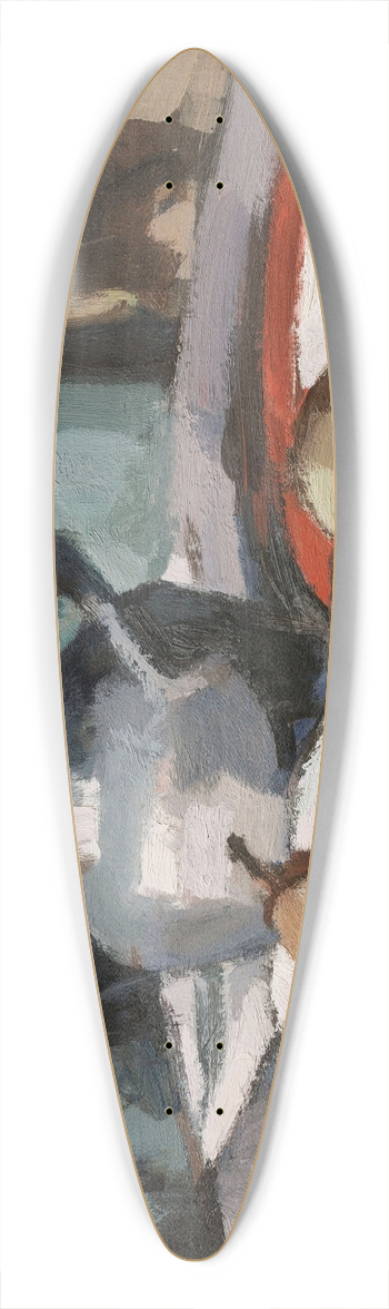 Samuel John Peploe - Pewter Jug and Pears 39.3 inch art pintail longboard deck