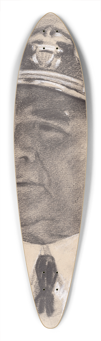 Samuel Johnson Woolf - Richard Henry Leigh 39.3 inch art pintail longboard deck