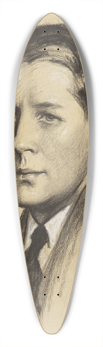 Samuel Johnson Woolf - Rudy Vallee 39.3 inch art pintail longboard deck