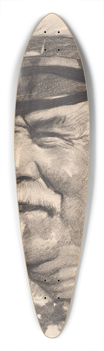 Samuel Johnson Woolf - Sir Thomas Lipton 39.3 inch art pintail longboard deck