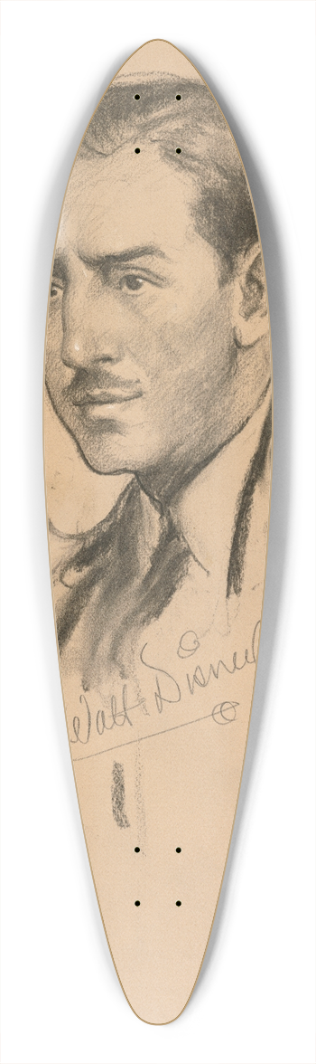 Samuel Johnson Woolf - Walt Disney 39.3 inch art pintail longboard deck