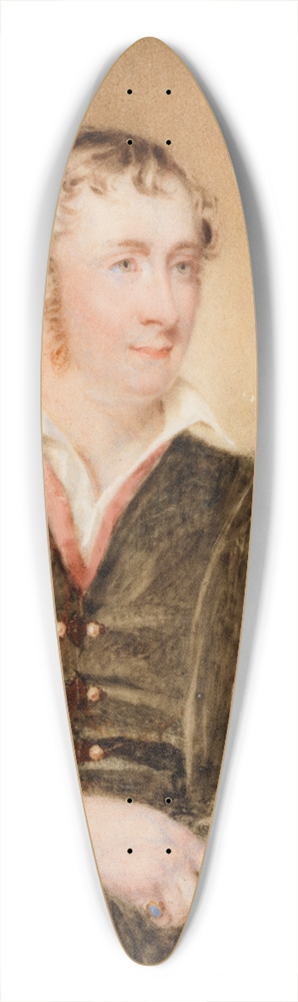 Samuel Love - Portrait of a Gentleman in Theatrical Costume 39.3 inch art pintail longboard deck