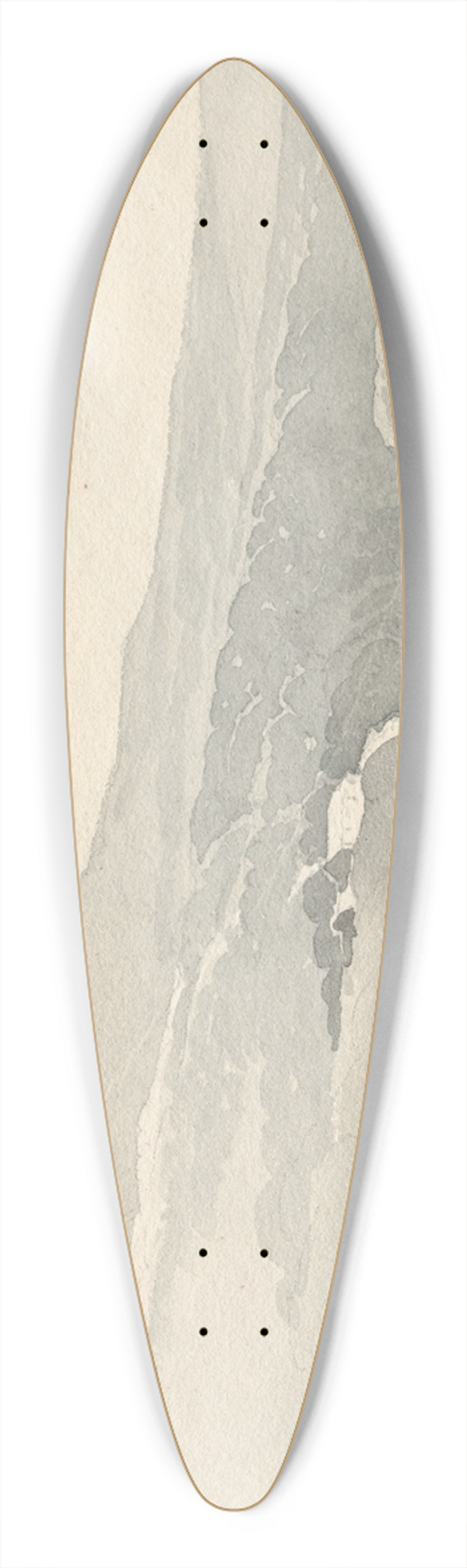 Samuel Prout - Sketchbook: Mountainous Landscape with Bridge 39.3 inch art pintail longboard deck
