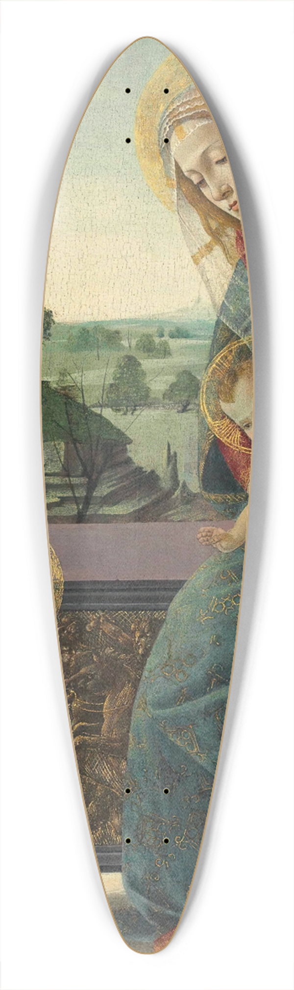Sandro Botticelli - Madonna and Child with Young Saint John the Baptist 39.3 inch art pintail longboard deck